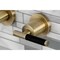 Kingston Brass KS8023CKL Two-Handle Wall Mount Tub Faucet, Antique Brass KS8023CKL - alternate 6